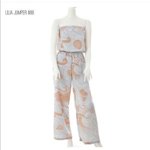 Manuhealii strapless jumpsuit